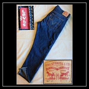 Levi's 501 CT dark  tapered jeans 31/32 EUC